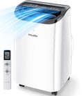 12,000 BTU Portable Air Conditioner Cools Up to 550 Sq.Ft, Auto-Evaporation Low Noise Portable AC Unit with Remote Control Fits for Large Room, Office, Garage, White