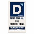 Duke Cannon Big Brick of Soap – Sandalwood + Lavender Scent – Large Triple-Milled Bar Soap for Men, Long-Lasting, Moisturizing with Natural Oils, Supports U.S. Veterans, Midnight Swim (10 oz.)