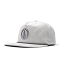 melin Coronado Anchored Hydro, White, Men's Rope Hat, Water-Resistant Fitted Baseball Cap for Men & Women, Golf, Running, or Workout Hat, Medium-Large