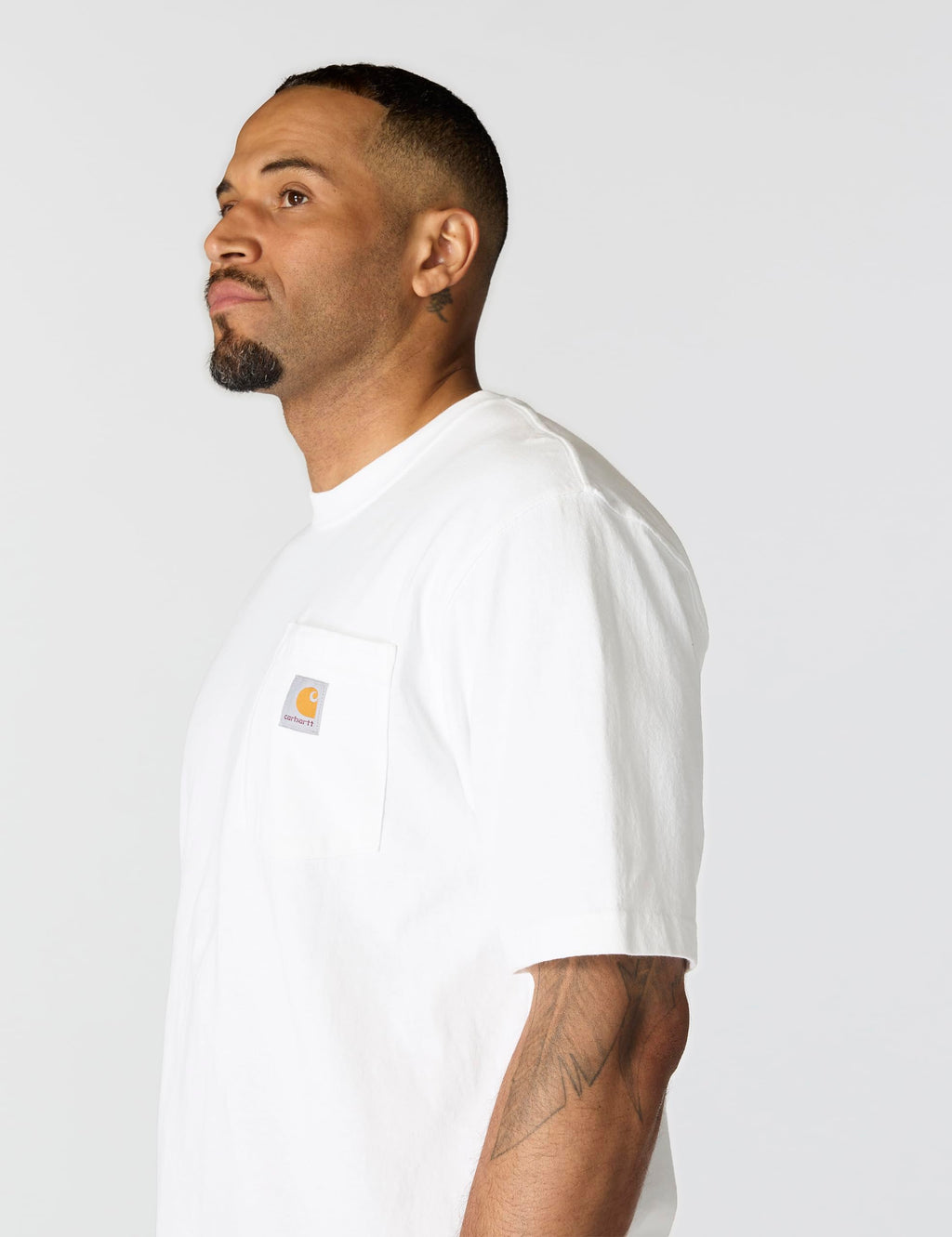 Carhartt Men's Iconic K87 Pocket T-Shirt, White, Large
