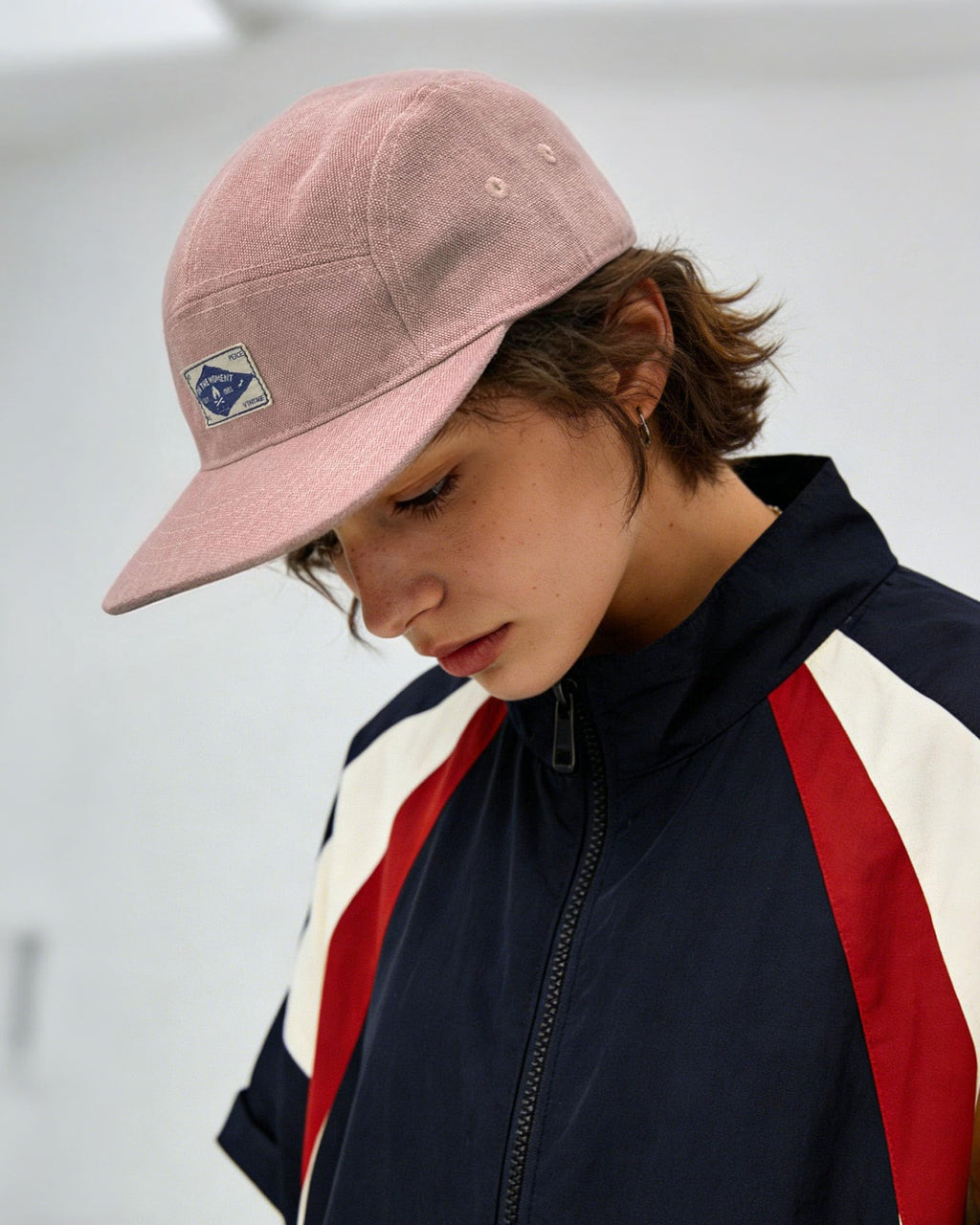 CLAPE Snapback 5 Panel Hat for Men + Women - Washed Cotton Flat Bill Baseball Cap Strapback Hip Hop Biker Board Cap