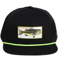 EDTREK Elite Youth Country Hat for Big Kids - Boys Snapback Hat with Flat Brim (Big Boss - Bass Black)