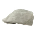 Biddy Murphy Irish Linen Newsboy Hat, Men's Slim Fit Flat Cap, Imported from Ireland, Light Grey, Small