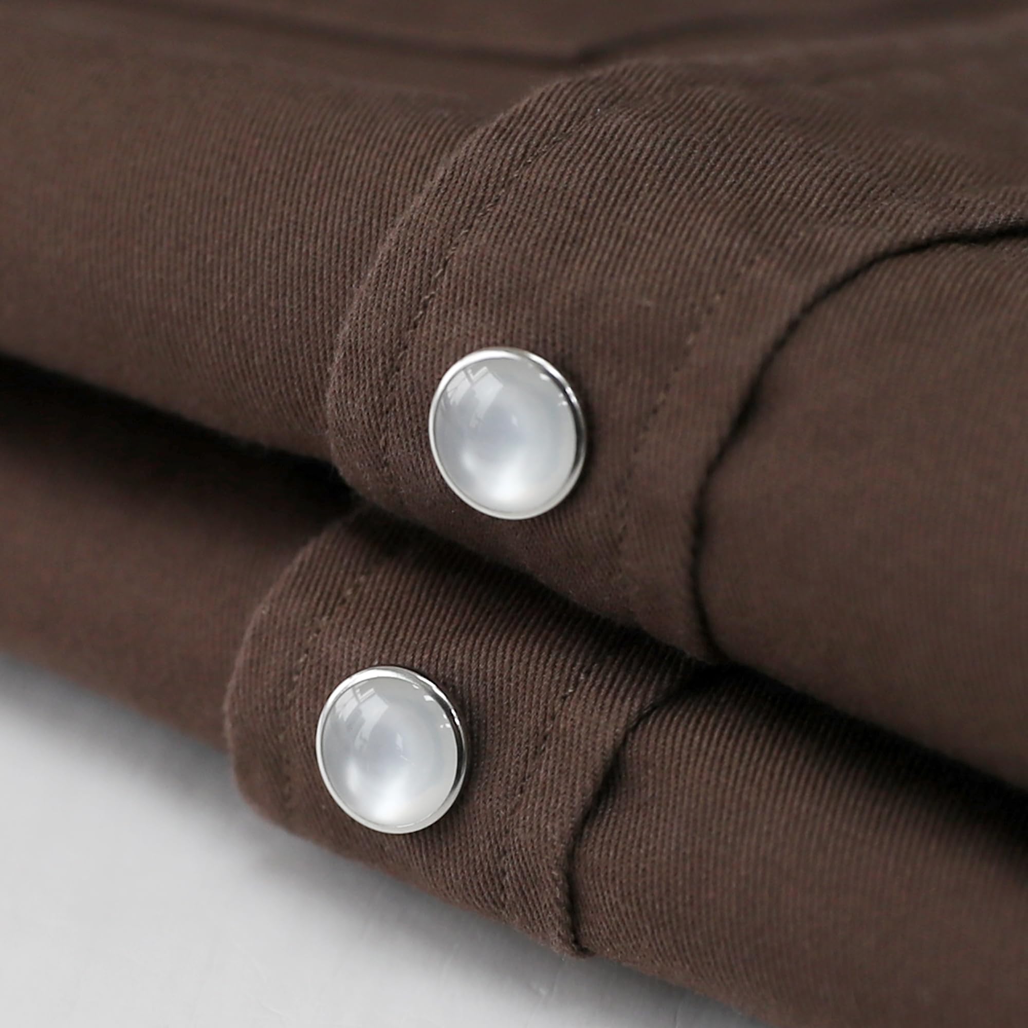 Dubinik® Pearl Snap Western Shirt for Men Short Sleeve Durable Cotton Cowboy Work Shirt Brown
