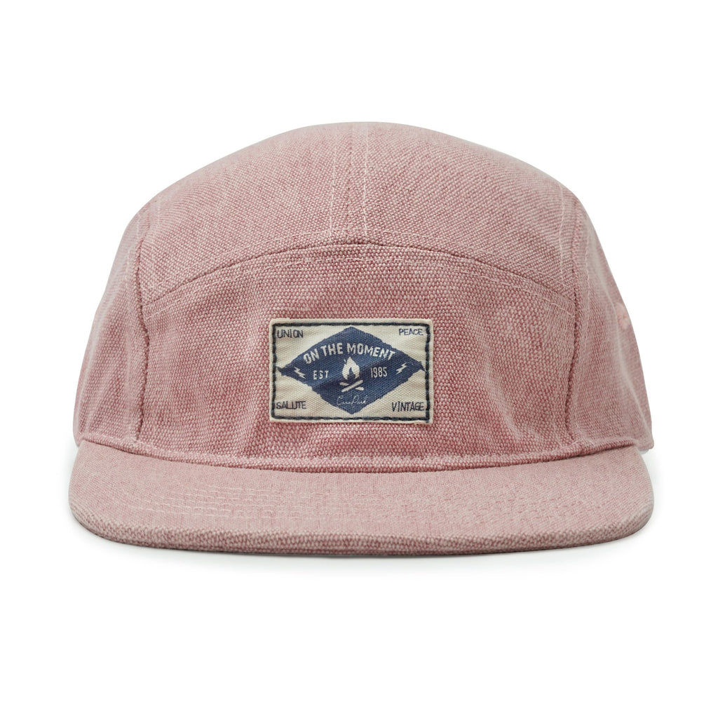 CLAPE Snapback 5 Panel Hat for Men + Women - Washed Cotton Flat Bill Baseball Cap Strapback Hip Hop Biker Board Cap
