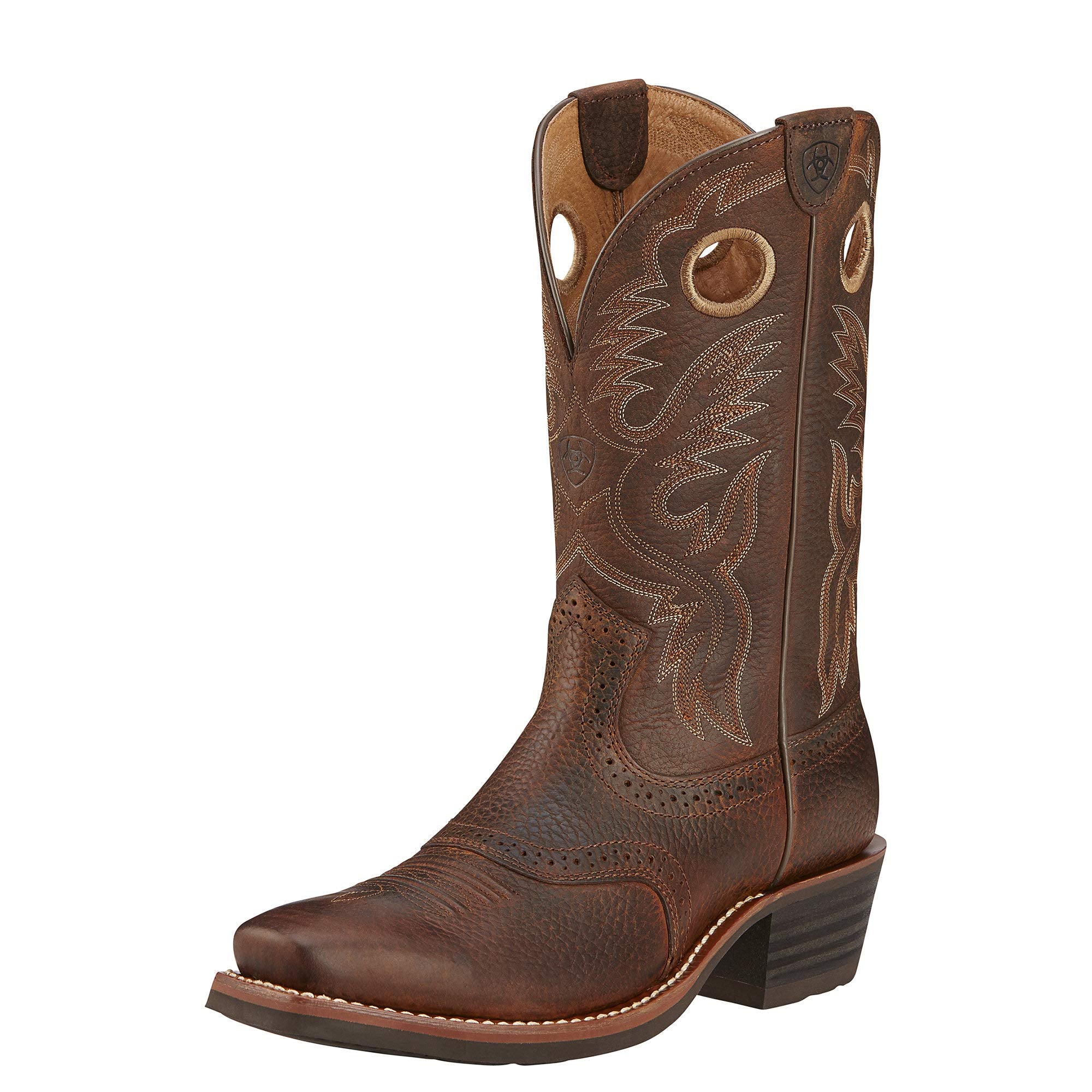 ARIAT Heritage Roughstock Western Boot - Men's Square Toe Leather Work Boot