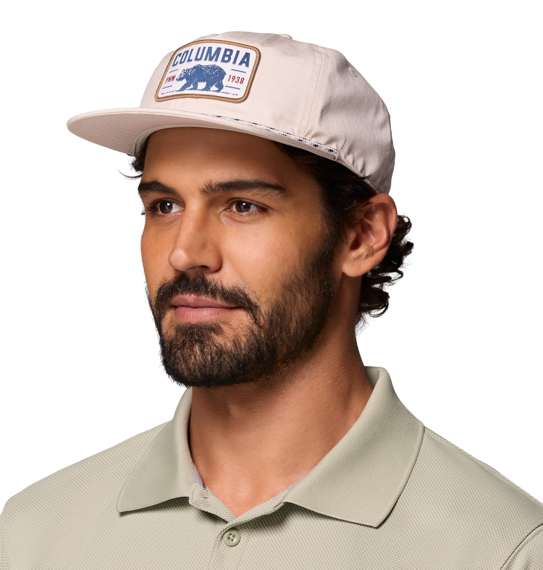 Columbia Unisex Ratchet Strap Snap Back Hat, Dark Stone/Bear, One Size