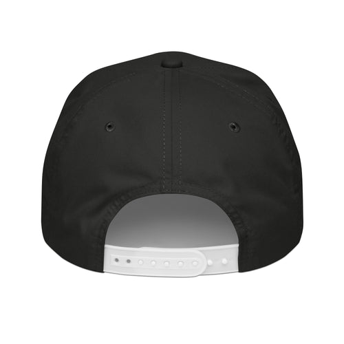 Farm & Fairway Club Cap in black with white Young MacDonald's crest, back view